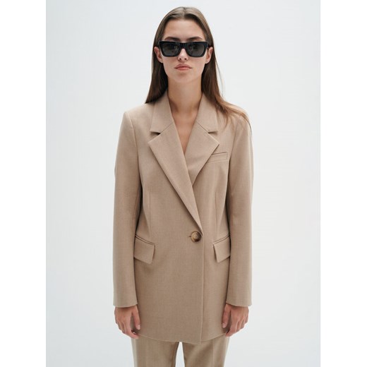 InWear Marynarka Nakita 30107959 Beżowy Regular Fit ze sklepu MODIVO w kategorii Marynarki damskie - zdjęcie 182612869