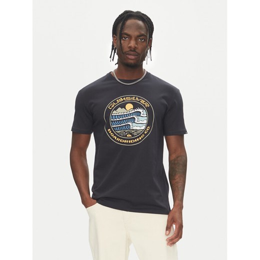 Quiksilver T-Shirt Ev Three Seas Ss EQYZT08051 Granatowy Regular Fit ze sklepu MODIVO w kategorii T-shirty męskie - zdjęcie 182612917