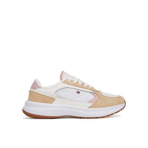 Tommy Hilfiger Sneakersy Sporty Runner FW0FW08644 Biały ze sklepu MODIVO w kategorii Buty sportowe damskie - zdjęcie 182612988