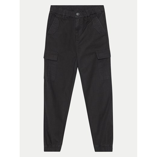 Guess Spodnie materiałowe L4YB00 WGBT0 Czarny Regular Fit ze sklepu MODIVO w kategorii Spodnie dziewczęce - zdjęcie 182612995