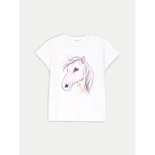Coccodrillo T-Shirt ZC4143205VGA Biały Regular Fit ze sklepu MODIVO w kategorii Bluzki dziewczęce - zdjęcie 182612999