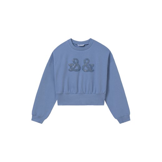 Mayoral Bluza 6401 Niebieski Relaxed Fit ze sklepu MODIVO w kategorii Bluzy dziewczęce - zdjęcie 182613017