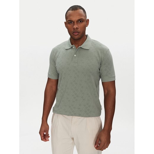 Selected Homme Polo Paul 16096767 Zielony Regular Fit ze sklepu MODIVO w kategorii T-shirty męskie - zdjęcie 182613026