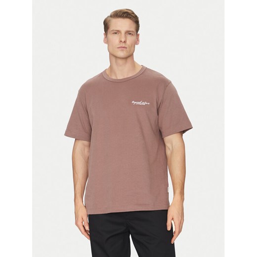 Jack&Jones T-Shirt Boston 12272968 Brązowy Relaxed Fit ze sklepu MODIVO w kategorii T-shirty męskie - zdjęcie 182613036