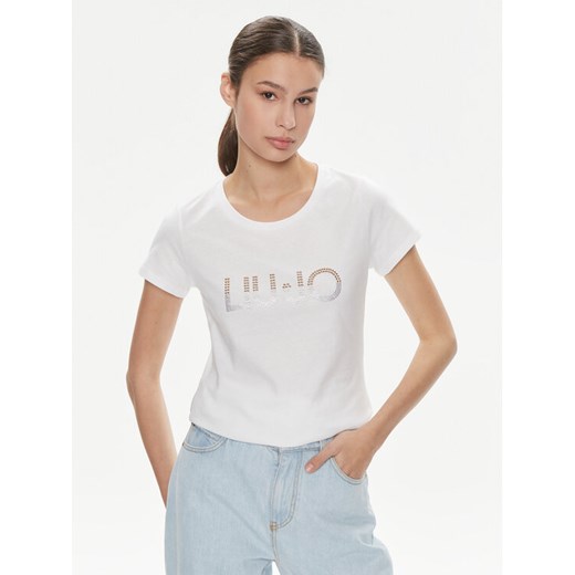 Liu Jo T-Shirt Ecs T-Shirt Basica M VA4216 JS923 Biały Regular Fit ze sklepu MODIVO w kategorii Bluzki damskie - zdjęcie 182613075