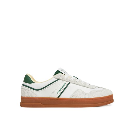 Tommy Jeans Sneakersy The Greenwich Mix Media EN0EN02730 Biały ze sklepu MODIVO w kategorii Buty sportowe damskie - zdjęcie 182613105