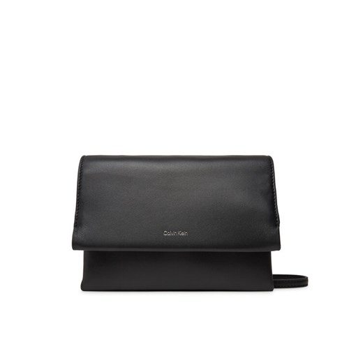 Calvin Klein Torebka Ck Narrate Leather Mini Bag K60K613005 Czarny ze sklepu MODIVO w kategorii Listonoszki - zdjęcie 182613109