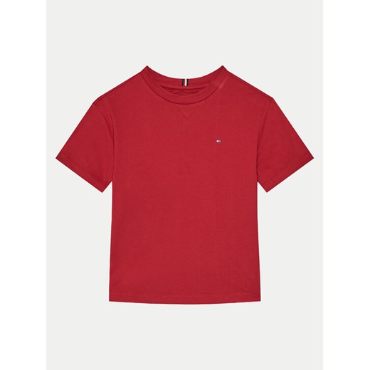 Tommy Hilfiger T-Shirt KB0KB09601 S Czerwony Regular Fit ze sklepu MODIVO w kategorii T-shirty chłopięce - zdjęcie 182613127