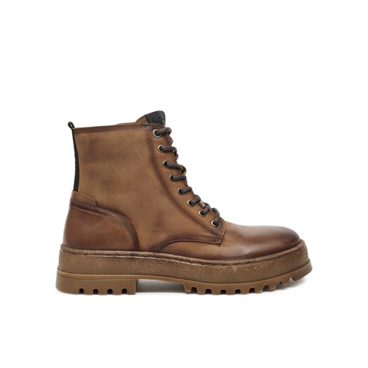 Pepe Jeans Trapery PMS50258 Brązowy ze sklepu MODIVO w kategorii Buty zimowe męskie - zdjęcie 182613205