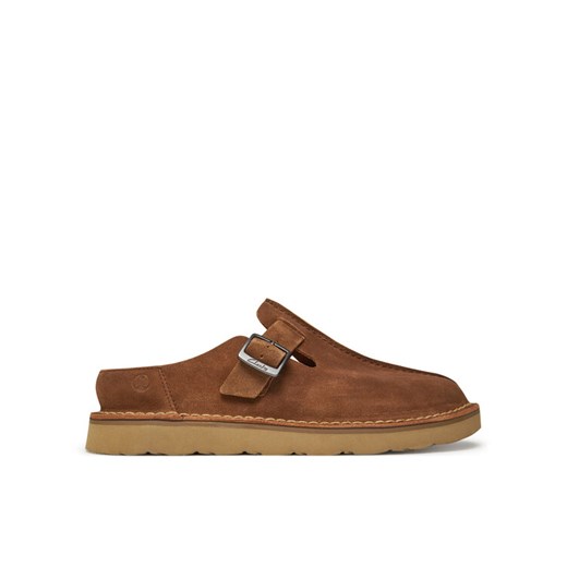 Clarks Klapki Solsbury  26180881 Brązowy ze sklepu MODIVO w kategorii Klapki męskie - zdjęcie 182613208