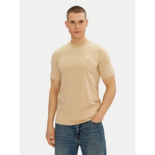 KARL LAGERFELD T-Shirt 755750 552221 Beżowy Regular Fit ze sklepu MODIVO w kategorii T-shirty męskie - zdjęcie 182613215