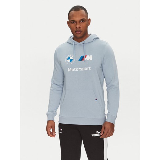 Puma Bluza BMW MMS Ess 624162 Błękitny Regular Fit ze sklepu MODIVO w kategorii Bluzy męskie - zdjęcie 182613228
