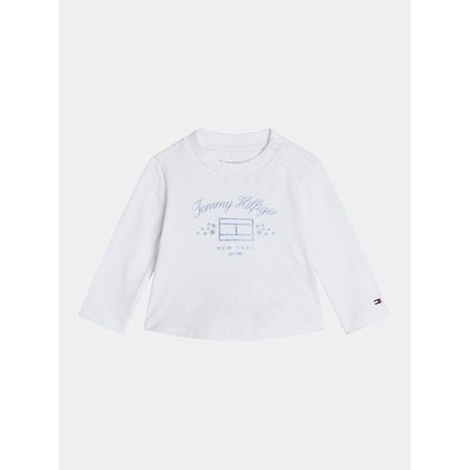 Tommy Hilfiger Bluzka KN0KN01917 Biały Regular Fit ze sklepu MODIVO w kategorii Kaftaniki i bluzki - zdjęcie 182613235