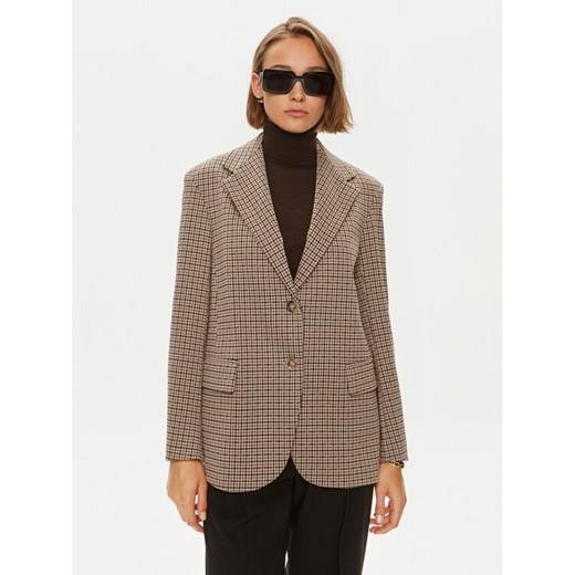 Weekend Max Mara Marynarka Veletta 2425916051 Brązowy Regular Fit ze sklepu MODIVO w kategorii Marynarki damskie - zdjęcie 182613237