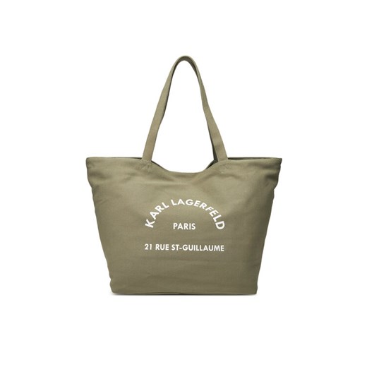 KARL LAGERFELD Torebka A1W50006 Khaki ze sklepu MODIVO w kategorii Torby Shopper bag - zdjęcie 182613267