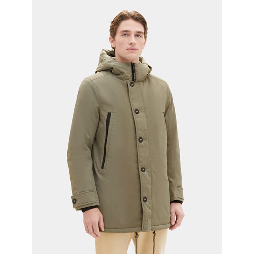 Tom Tailor Kurtka przejściowa 1037352 Zielony Regular Fit ze sklepu MODIVO w kategorii Kurtki męskie - zdjęcie 182613275