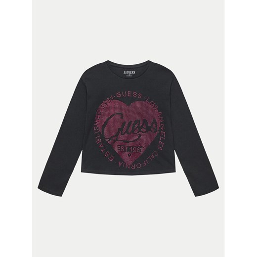 Guess T-Shirt J4YI18 K6YW4 Czarny Boxy Fit ze sklepu MODIVO w kategorii T-shirty chłopięce - zdjęcie 182613289