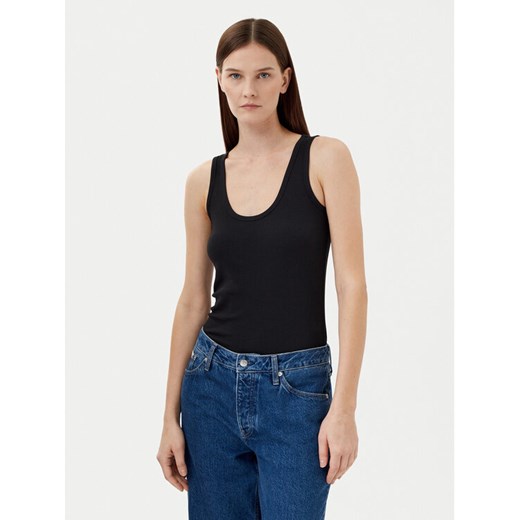 Calvin Klein Top K20K208246 Czarny Slim Fit ze sklepu MODIVO w kategorii Bluzki damskie - zdjęcie 182613308