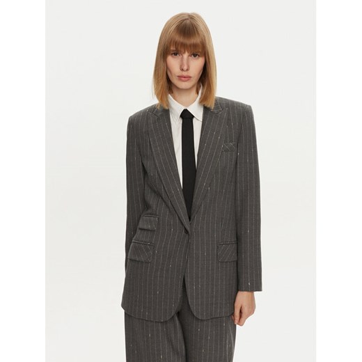 Simona Corsellini Marynarka A24CPGI008 Szary Regular Fit ze sklepu MODIVO w kategorii Marynarki damskie - zdjęcie 182613367