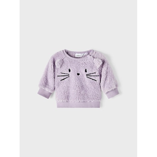 NAME IT Bluza 13210053 Fioletowy Regular Fit ze sklepu MODIVO w kategorii Bluzy i swetry - zdjęcie 182613396