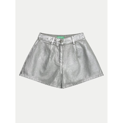 United Colors Of Benetton Szorty materiałowe 48UHC903D Szary Regular Fit ze sklepu MODIVO w kategorii Spodenki dziewczęce - zdjęcie 182613427