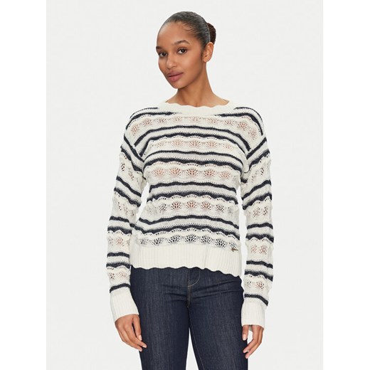Guess Sweter W5GR35 Z3NJ0 Beżowy Regular Fit ze sklepu MODIVO w kategorii Swetry damskie - zdjęcie 182613439
