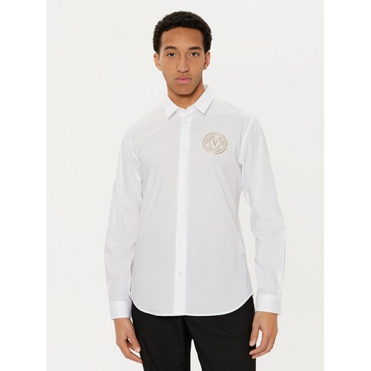 Versace Jeans Couture Koszula 78GALYS1 Biały Slim Fit ze sklepu MODIVO w kategorii Koszule męskie - zdjęcie 182613465