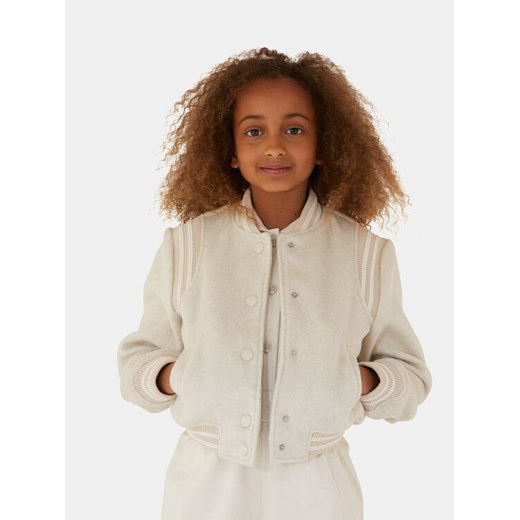 Guess Kurtka bomber J4RL13 WFWS2 Beżowy Regular Fit ze sklepu MODIVO w kategorii Kurtki dziewczęce - zdjęcie 182613595