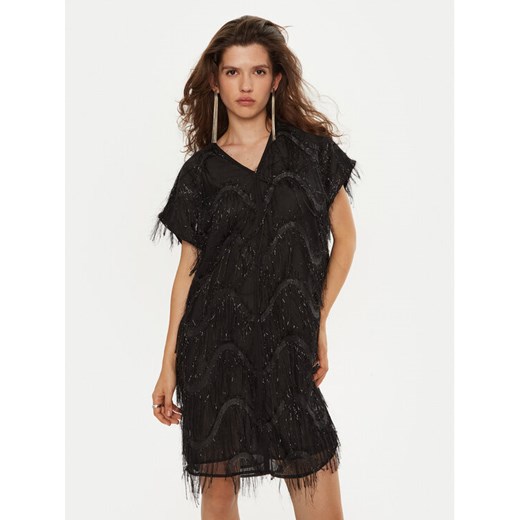 Bruuns Bazaar Sukienka koktajlowa Nellat BBW4197 Czarny Loose Fit ze sklepu MODIVO w kategorii Sukienki - zdjęcie 182613735