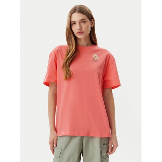 Columbia T-Shirt Rolling Bend™ Graphic 2120031 Różowy Oversize ze sklepu MODIVO w kategorii Bluzki damskie - zdjęcie 182613748