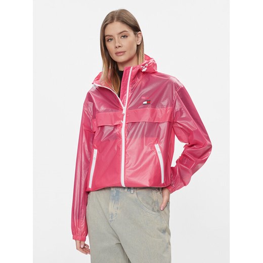 Tommy Jeans Wiatrówka Tjw Glossy Tech Chicago Ext DW0DW17229 Różowy Regular Fit ze sklepu MODIVO w kategorii Kurtki damskie - zdjęcie 182613767