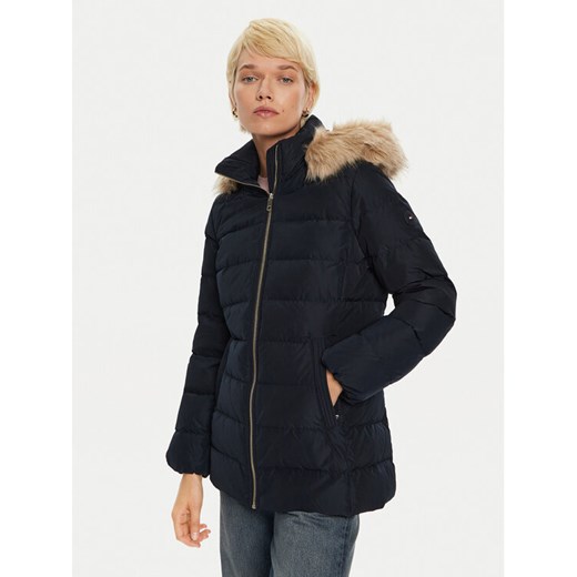Tommy Hilfiger Kurtka puchowa WW0WW43600 Granatowy Regular Fit ze sklepu MODIVO w kategorii Kurtki damskie - zdjęcie 182613786