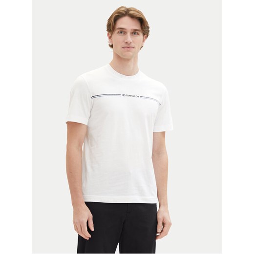 Tom Tailor T-Shirt 1037803 Biały Regular Fit ze sklepu MODIVO w kategorii T-shirty męskie - zdjęcie 182613787