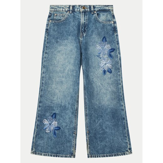 Guess Jeansy J5RA07 D45E0 Niebieski Regular Fit ze sklepu MODIVO w kategorii Spodnie dziewczęce - zdjęcie 182613845