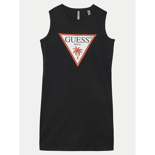 Guess Sukienka codzienna J4GK35JA914 Czarny Regular Fit ze sklepu MODIVO w kategorii Sukienki dziewczęce - zdjęcie 182613869