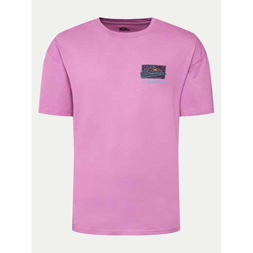 Quiksilver T-Shirt Spin Cycle EQYZT07653 Różowy Regular Fit ze sklepu MODIVO w kategorii T-shirty męskie - zdjęcie 182613918