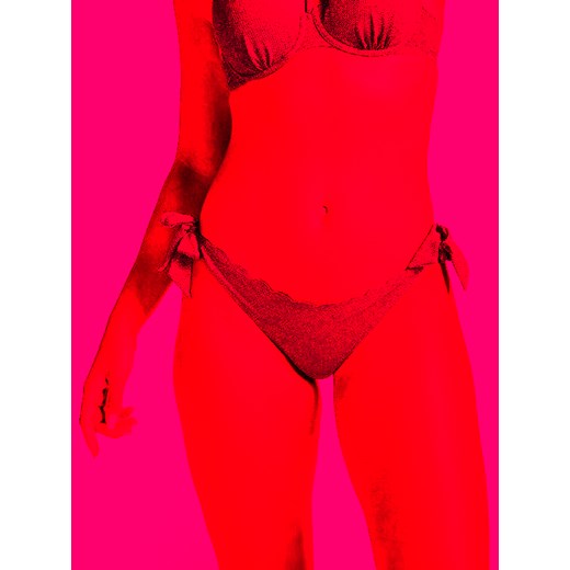 Hunkemöller Dół od bikini Scallop 204861 Różowy ze sklepu MODIVO w kategorii Stroje kąpielowe - zdjęcie 182613956