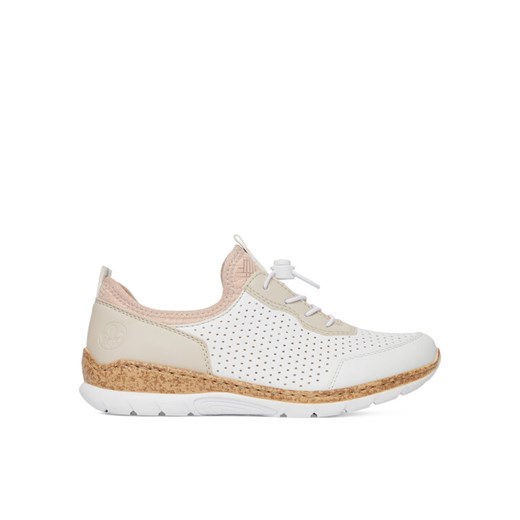 Rieker Sneakersy N4286-80 Biały ze sklepu MODIVO w kategorii Półbuty damskie - zdjęcie 182613958