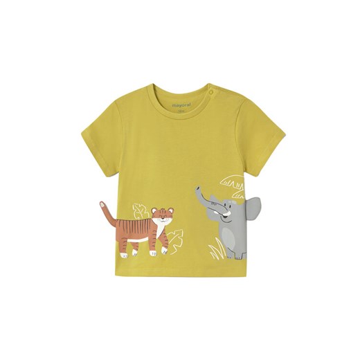 Mayoral T-Shirt 1061 Żółty Regular Fit ze sklepu MODIVO w kategorii Koszulki niemowlęce - zdjęcie 182614035
