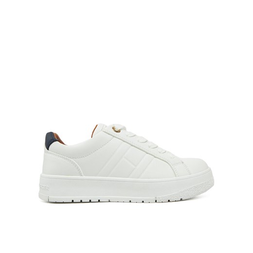 Tommy Hilfiger Sneakersy Low Cut Lace-Up Sneaker T3X9-33857-1355 S Biały ze sklepu MODIVO w kategorii Buty sportowe dziecięce - zdjęcie 182614056