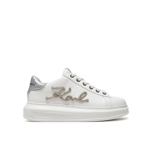 KARL LAGERFELD Sneakersy Kapri KL62511G Biały ze sklepu MODIVO w kategorii Buty sportowe damskie - zdjęcie 182614096