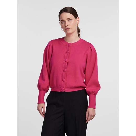YAS Kardigan 26030699 Różowy Regular Fit ze sklepu MODIVO w kategorii Swetry damskie - zdjęcie 182614159