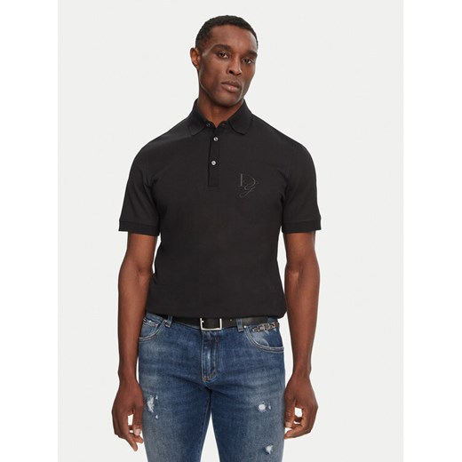 Dolce&Gabbana Polo G8SG0Z G7N4P Czarny Regular Fit ze sklepu MODIVO w kategorii T-shirty męskie - zdjęcie 182614168