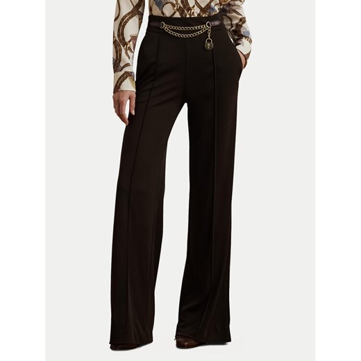 LAUREN RALPH LAUREN Spodnie materiałowe 200953573001 Brązowy Wide Leg ze sklepu MODIVO w kategorii Spodnie damskie - zdjęcie 182614176