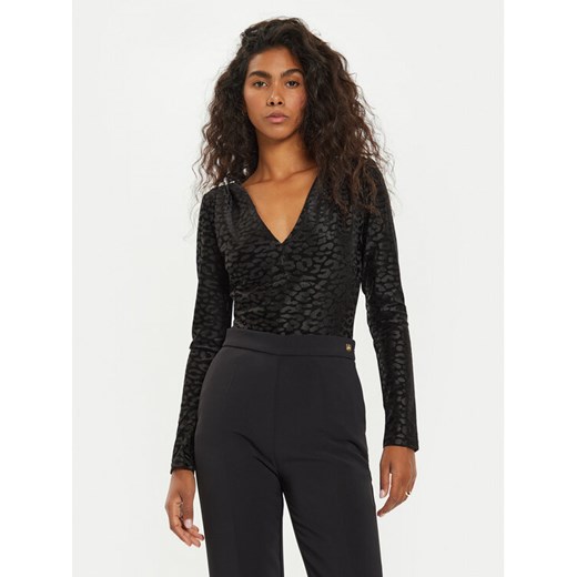 Guess Body Elizabeth W4BP52 KCGJ2 Czarny Slim Fit ze sklepu MODIVO w kategorii Bluzki damskie - zdjęcie 182614187