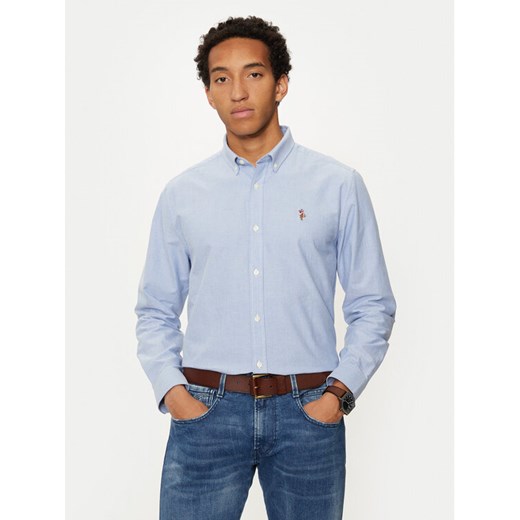 U.S. Polo Assn. Koszula MUP3247 Błękitny Slim Fit ze sklepu MODIVO w kategorii Koszule męskie - zdjęcie 182614225
