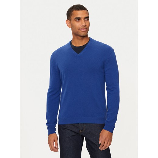 United Colors Of Benetton Sweter 1002U4407 Niebieski Regular Fit United Colors Of Benetton XL MODIVO