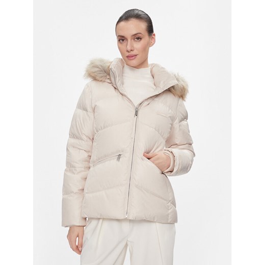 Calvin Klein Kurtka puchowa K20K207070 Beżowy Regular Fit ze sklepu MODIVO w kategorii Kurtki damskie - zdjęcie 182614246