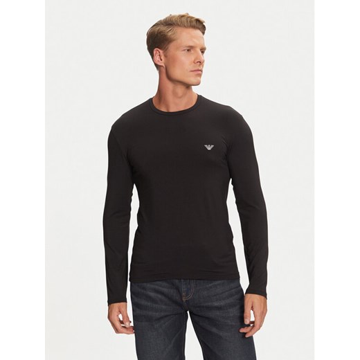 Emporio Armani Underwear Longsleeve 111984 4F511 00020 Czarny Regular Fit ze sklepu MODIVO w kategorii T-shirty męskie - zdjęcie 182614296