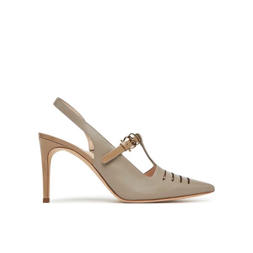 Pollini Sandały PA10138C0MPA210A Beżowy ze sklepu MODIVO w kategorii Sandały damskie - zdjęcie 182614306